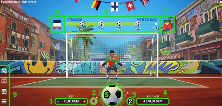 penalty shoot-out street